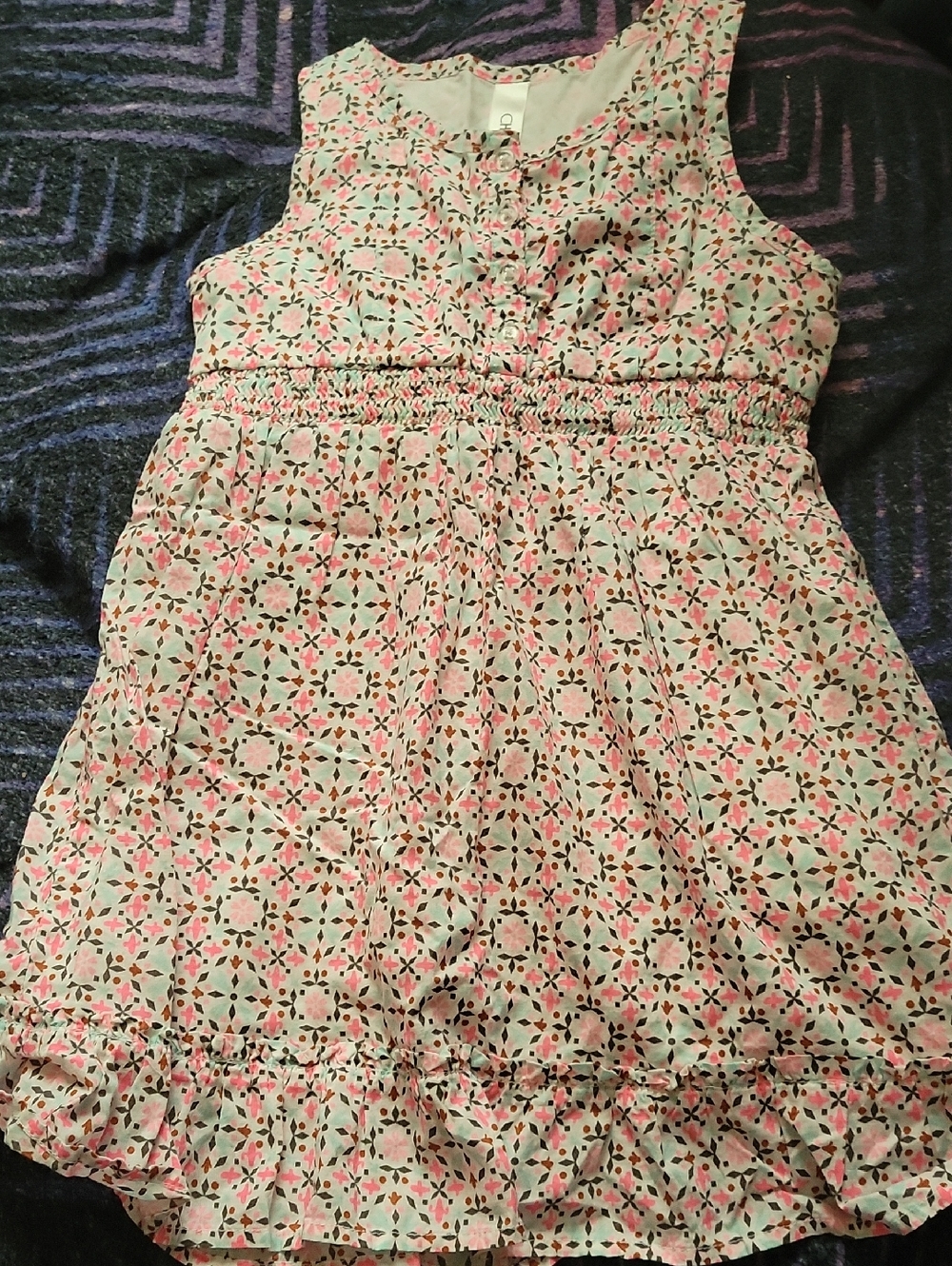 Cherokee Pink and White Floral Casual Girls' Dress